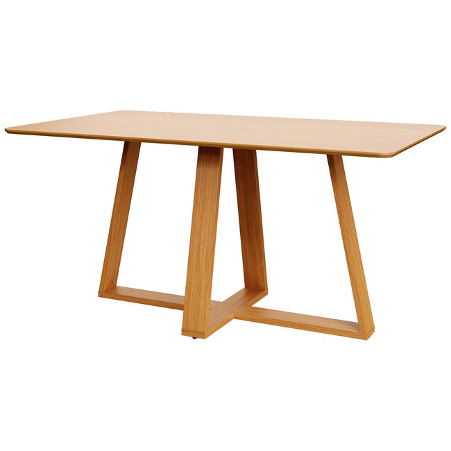 Mesa de Jantar 160cm 6 Lugares Carvalho Rosé - Dalla Costa