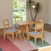 Mesa de Jantar 90cm 4 Lugares Carvalho Rosé - Dalla Costa