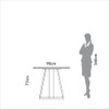 Mesa de Jantar 90cm 4 Lugares Pinhão - Dalla Costa