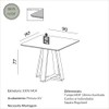Mesa de Jantar 90cm 4 Lugares Pinhão - Dalla Costa