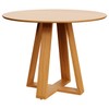 Mesa de Jantar Redonda 105cm Carvalho Rosé - Dalla Costa