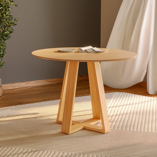 Mesa de Jantar Redonda 105cm Carvalho Rosé - Dalla Costa
