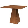 Mesa de Jantar Quadrada 105cm Base Pirâmide Pinhão - Dalla Costa