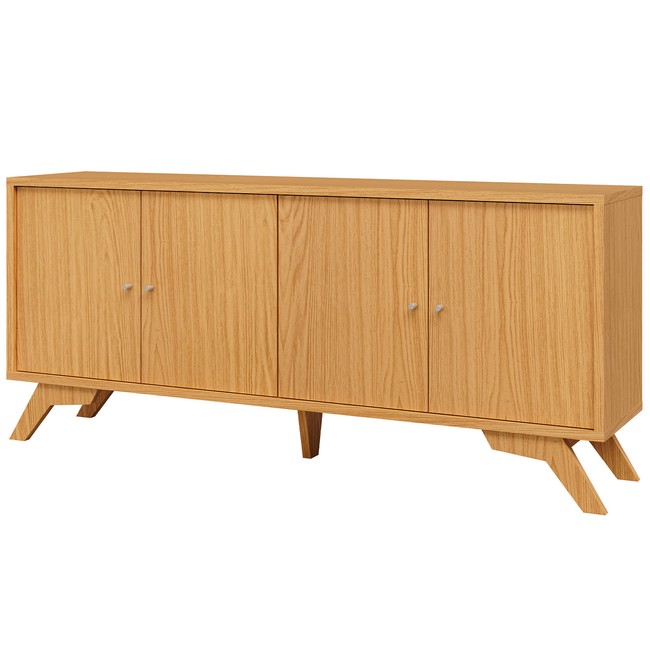 Balcão Buffet 180cm 4 Portas Carvalho Rosé - Dalla Costa