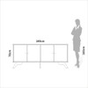 Balcão Buffet 180cm 4 Portas Pinhão - Dalla Costa