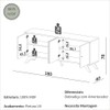 Balcão Buffet 180cm 4 Portas Pinhão - Dalla Costa