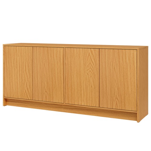 Buffet Aparador 180cm 4 Portas Minimalista Carvalho Rosé - Dalla Costa