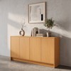 Buffet Aparador 180cm 4 Portas Minimalista Carvalho Rosé - Dalla Costa