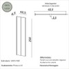 Painel Decorativo Liso 62,5cm para Parede em Mdf Carvalho Rosé - Dalla Costa