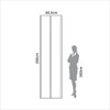 Painel Decorativo Liso 62,5cm para Parede em Mdf Freijó - Dalla Costa