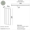 Painel Decorativo Liso 94,5cm para Parede em Mdf Carvalho Rosé - Dalla Costa