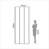 Painel Decorativo Liso 94,5cm para Parede em Mdf Freijó - Dalla Costa