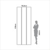 Painel Decorativo Liso 93,8cm para Parede em Mdf Freijó - Dalla Costa