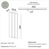 Painel Decorativo Liso 93,8cm para Parede em Mdf Freijó - Dalla Costa