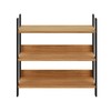 Estante Livreiro Industrial 93cm em Mdf Freijó/Preto Fosco - Dalla Costa