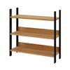 Estante Livreiro Industrial 93cm em Mdf Freijó/Preto Fosco - Dalla Costa