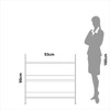 Estante Livreiro Industrial 93cm em Mdf Off White/Freijó - Dalla Costa