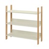 Estante Livreiro Industrial 93cm em Mdf Off White/Freijó - Dalla Costa