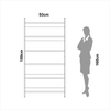 Estante Livreiro Industrial 93cm 6 Prateleiras em Mdf Off White/Freijó
