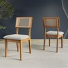 Kit 2 Cadeiras 100% Mdf Freijó/Trama Cinza Escuro J29 - Dalla Costa