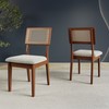 Kit 2 Cadeiras 100% Mdf Pinhão/Trama Cinza Escuro Pn29 - Dalla Costa