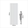 Painel  Decorativo Ripado Pa74 Caravalho Rosé - Dalla Costa