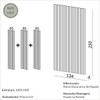 Painel  Decorativo Ripado Pa75 Carvalho Rosé - Dalla Costa