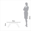 Mesa de Centro Oval Basic Carvalho Rosé - Dalla Costa
