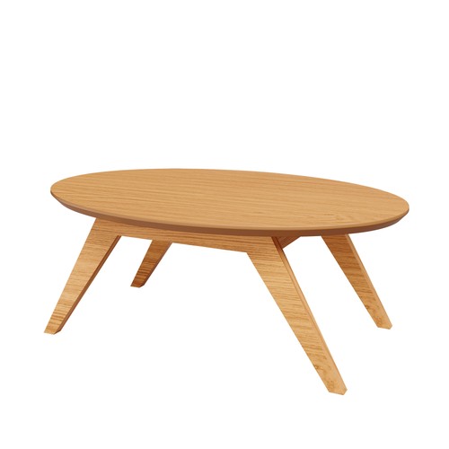 Mesa de Centro Oval Basic Carvalho Rosé - Dalla Costa