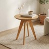 Mesa de Canto Retrô 50cm Carvalho Rosé - Dalla Costa