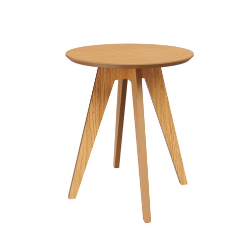 Mesa de Canto Retrô 60cm Carvalho Rosé - Dalla Costa
