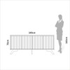 Balcão Buffet 180cm 4 Portas Ripadas Mdf Freijó/Off White - Dalla Costa