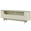Rack para TV Até 60 Polegadas 1 Gaveta Curvo Nature Off White Fosco - Dalla Costa