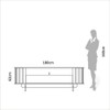 Rack para TV Até 60 Polegadas 1 Gaveta Curvo Nature Off White Fosco - Dalla Costa