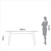 Mesa de Jantar Madrid 180cm - Carvalho Rosé