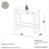 Aparador Industrial 90cm 1 Gaveta - Freijó
