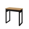Mesa para Escritório Industrial 80cm com 1 Gaveta - Freijó/Preto Fosco