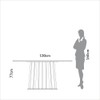 Mesa de Jantar Orgânica 160cm com Base Ripada - Freijó
