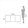 Balcão Buffet 136,5cm com 3 Portas Carvalho Rosé - Dalla Costa