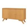 Balcão Buffet 136,5cm com 3 Portas Carvalho Rosé - Dalla Costa