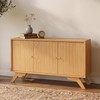 Balcão Buffet 136,5cm com 3 Portas Carvalho Rosé - Dalla Costa
