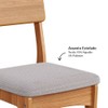 Kit 2 Cadeiras 100% Mdf - Freijó/Bege Claro J20