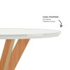 Mesa de Jantar Redonda 4 Lugares Basic Off White/Freijó - Dalla Costa