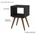 Mesa Lateral Retro 40 1 Nicho Preto - Olivar Móveis