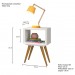 Mesa Lateral Retro 40 1 Nicho Branco - Olivar Móveis
