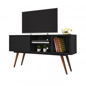 Bancada Retro 65 Até 55 Polegadas 1 Porta Preto - Olivar Móveis