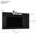Painel Home Eyre Até 55 Polegadas Preto - Olivar Móveis