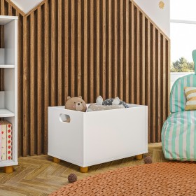 Caixa de Brinquedos Montessoriana Branco - Olivar Móveis