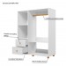 Guarda Roupa Montessoriano 2 Gavetas 1 Cabideiro Branco - Olivar Móveis