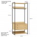 Guarda-Roupa Closet Industrial Olivar com Cabideiro 2 Gavetas 89cm - Pinus